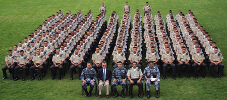Picture of Ecuadorian Armed Forces meditating