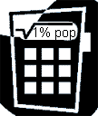 Square root of one percent of the population - calculator