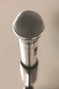 microphone for speaking services